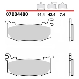 Brake Pads | Brake pads are the component that presses against the disc to slow the bike down. The compound they are made of affects stopping power, noise and how long they last, whether you ride in town, off-road or on track.Here you find organic, sintered and racing pads from Ferodo, RMS, Brembo, EBC, Nissin and Rms Classic, plus Brembo brake discs. The range covers Piaggio, Kymco, Aprilia scooters and bikes from several manufacturers. To pick the right set, check your model and engine size, or match the original part code against the one shown on the product page.