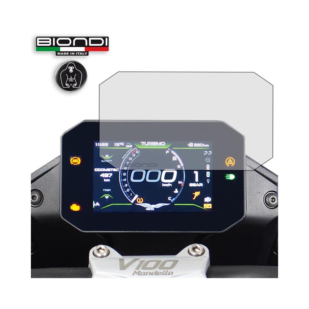 PELLICOLA TRASPARENTE DISPLAYMOTO GUZZI V100 MANDELLO 22- V100 Stel...