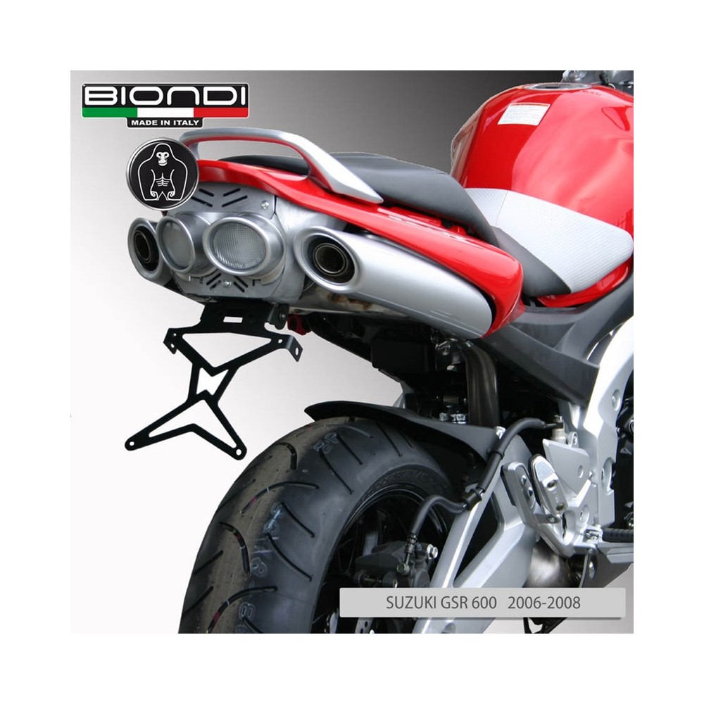 PORTATARGA SUZUKI GSR 600 06-13 REGOLABILE Suzuki GSR 600 06-13 BIONDI