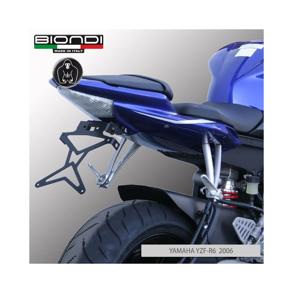 PORTATARGA YAMAHA YZF-R6 06-09REGOLABILE Yamaha YZF-R6 600 06-08 BI...