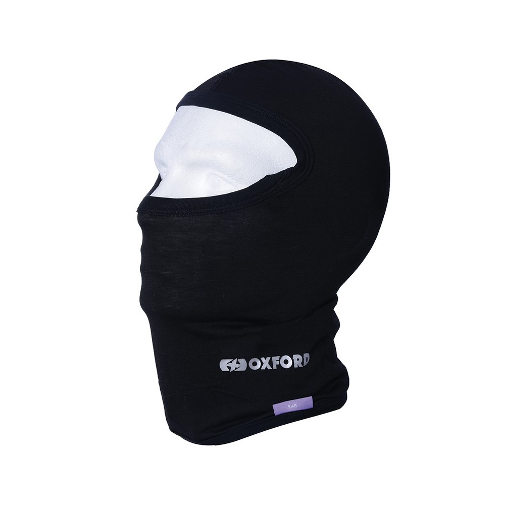 SOTTOCASCO BALACLAVA SETA NERO  OXFORD