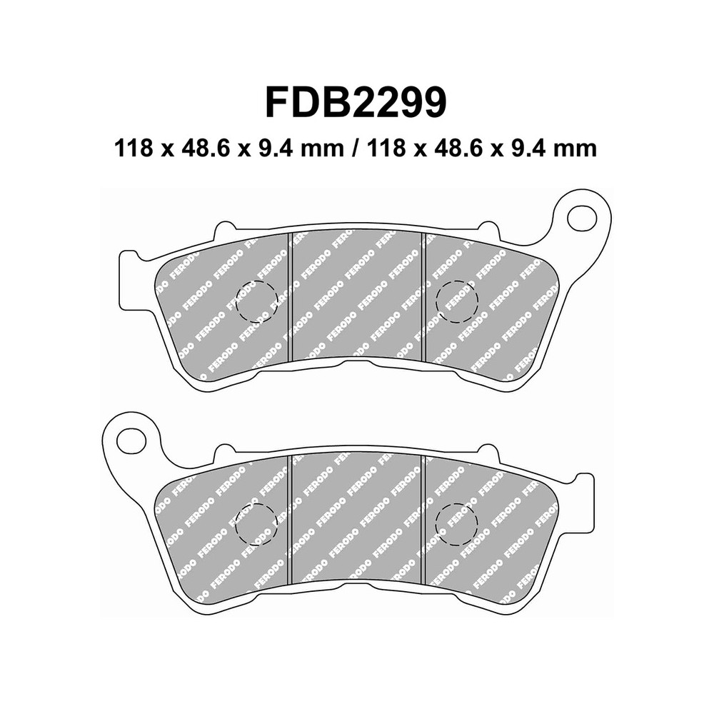 PASTIGLIE FERODO FDB2299P HARLEY DAVIDSON XL 883 L 14-17 Ant. FERODO