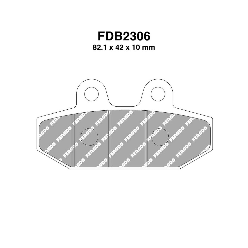 PASTIGLIE FERODO FDB2306P Harley Davidson FLFB 1745 Fat Boy 18- FERODO