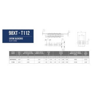 CATENA DISTRIBUZIONE KAWASAKI KX 250 F 17-19 Kawasaki KX 250 F 17-1...