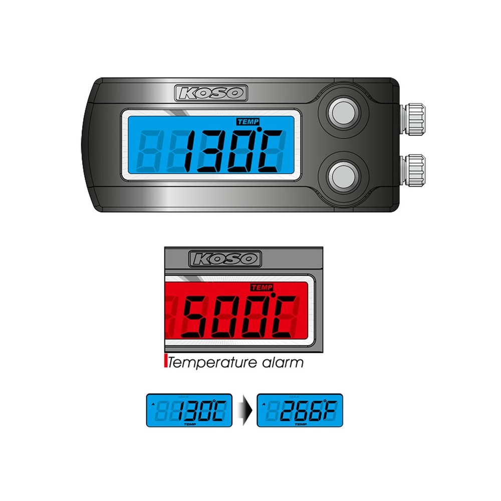 INDICATORE TEMPERATURA MOTORE100-1200 GRADI  KOSO