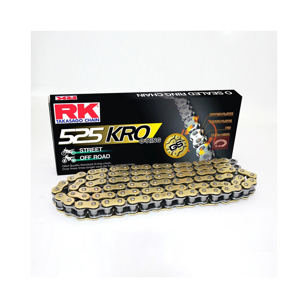 CATENA RK 525 KRO ORO 122MAGLIE CLF  RK