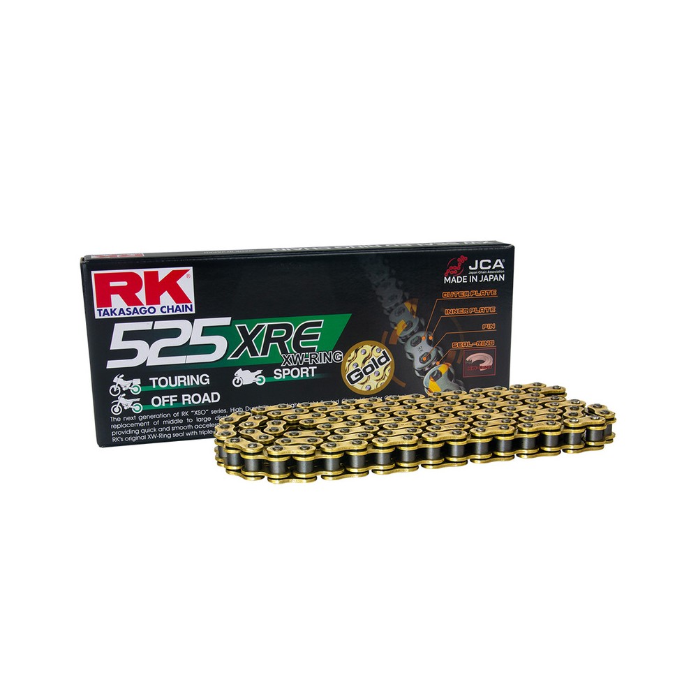 CATENA RK 525 XRE ORO 120MAGLIE  RK