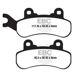 PASTIGLIE TT CAN-AM DX 500/799/976 Maverick 1000 17-28 EBC