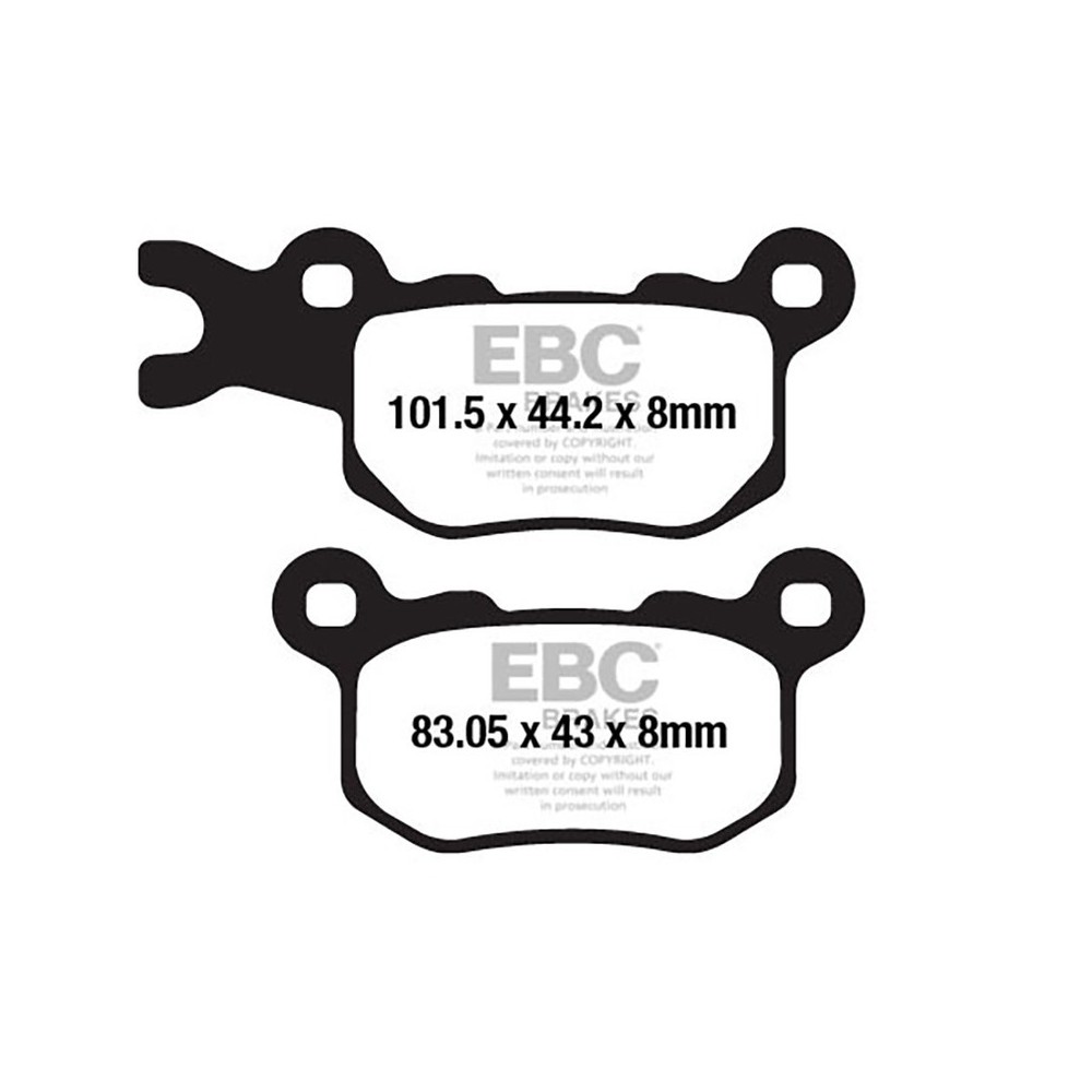 PASTIGLIE TT CAN-AM DEFENDER ANTERIORE DX  EBC