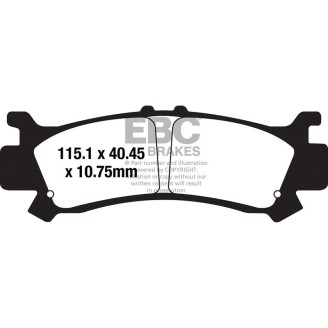 PASTIGLIE TT FA701TT Honda SXS 1000 M3P/M5P Pioneer 16-20 EBC