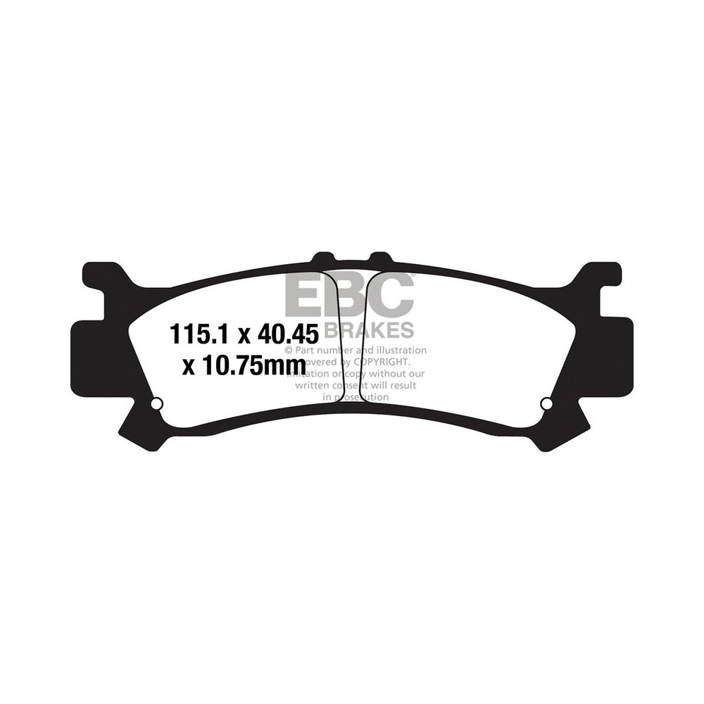 PASTIGLIE TT FA701TT Honda SXS 1000 M3P/M5P Pioneer 16-20 EBC