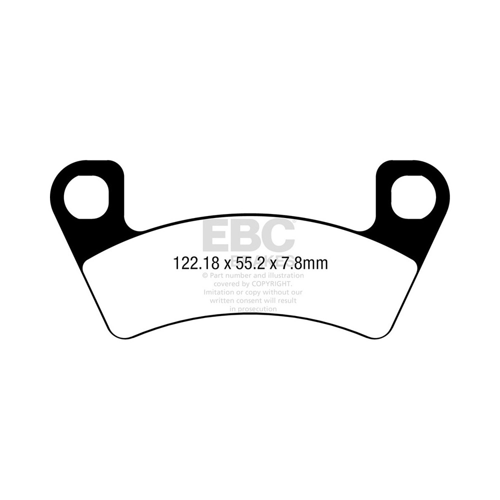 PASTIGLIE TT FA740TT ANTERIORE Arctic Cat Cushman Hauler 4X4 19-20 EBC