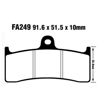 PASTIGLIE PINZA 6 PIST. Pre Tech (Radial Mount) EBC