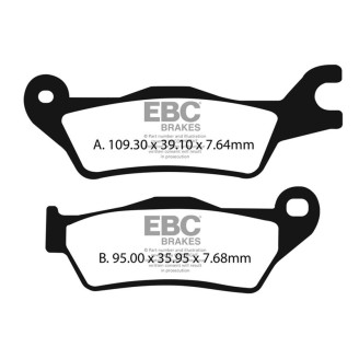 PASTIGLIE SUZUKI GSX-S 125 M17-22 ANTERIORE CBF 150 05-12 EBC