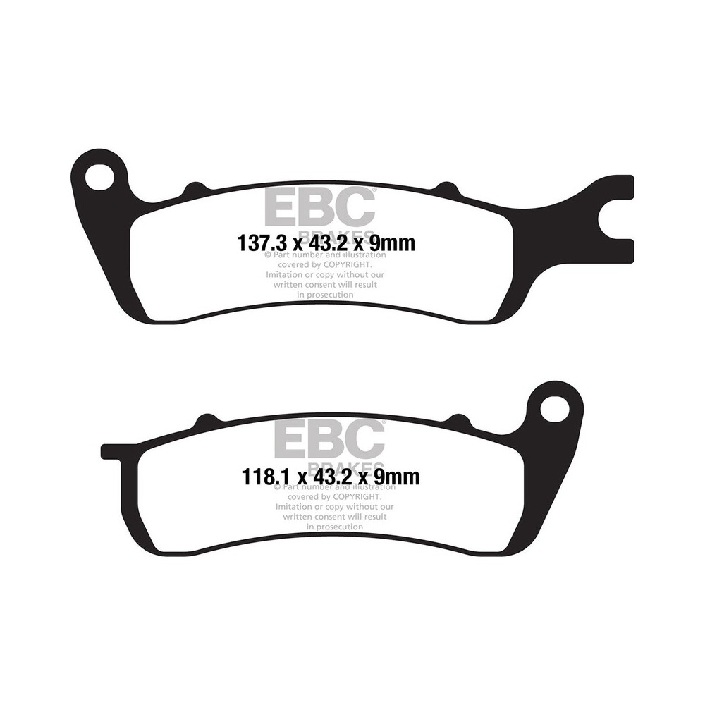 PASTIGLIE AJS,LEXMOTO ANTERIORE AJS Cadwell/Tempest 125 19 EBC