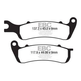 PASTIGLIE ZONTES ZT 125 17-19 ANTERIORE Zontes ZT 125 17-19 EBC