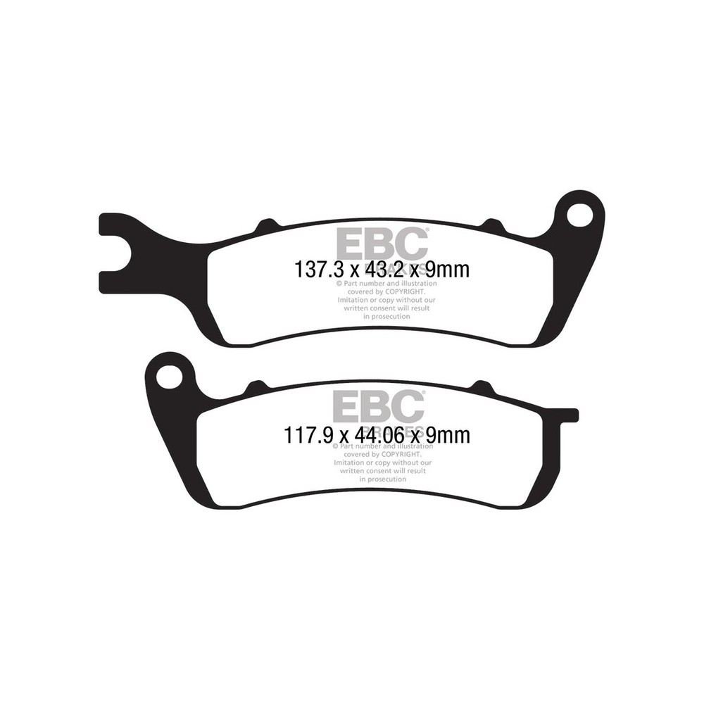 PASTIGLIE ZONTES ZT 125 17-19 ANTERIORE Zontes ZT 125 17-19 EBC