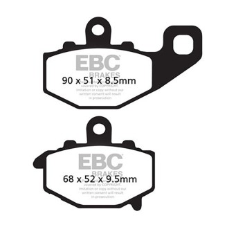 PASTIGLIE V KAWA ZX-6R/RR 03- POSTERIORE Kawasaki ZZR/ZR/ZRX 400 EBC