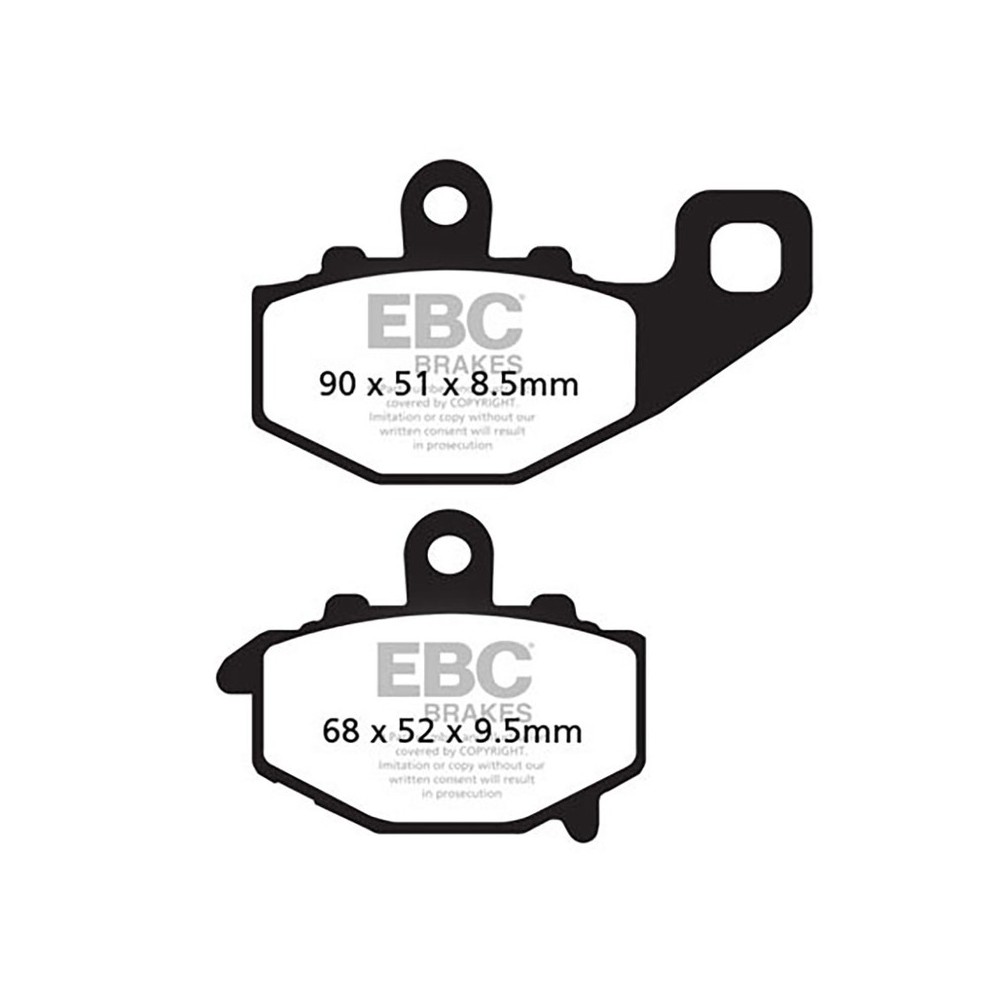 PASTIGLIE V KAWA ZX-6R/RR 03- POSTERIORE Kawasaki ZZR/ZR/ZRX 400 EBC