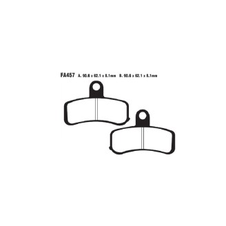 PASTIGLIE V H.D. ANTERIORE FLSTF Fat Boy 08-14 EBC