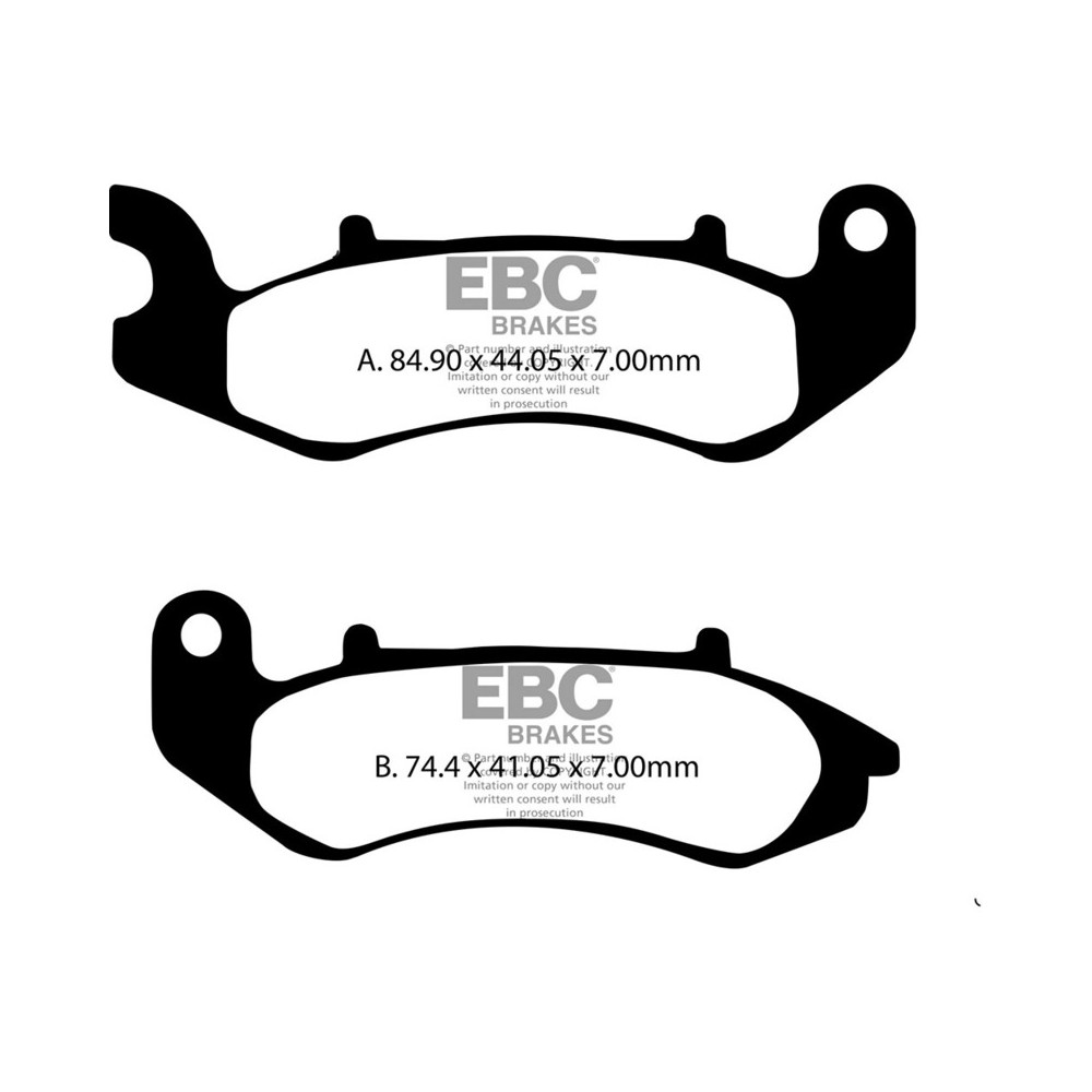 PASTIGLIE V FA707V TR 125 17-18 EBC