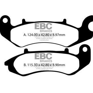 PASTIGLIE V BENELLI TNT 12517-18 BN 125 18-19 EBC