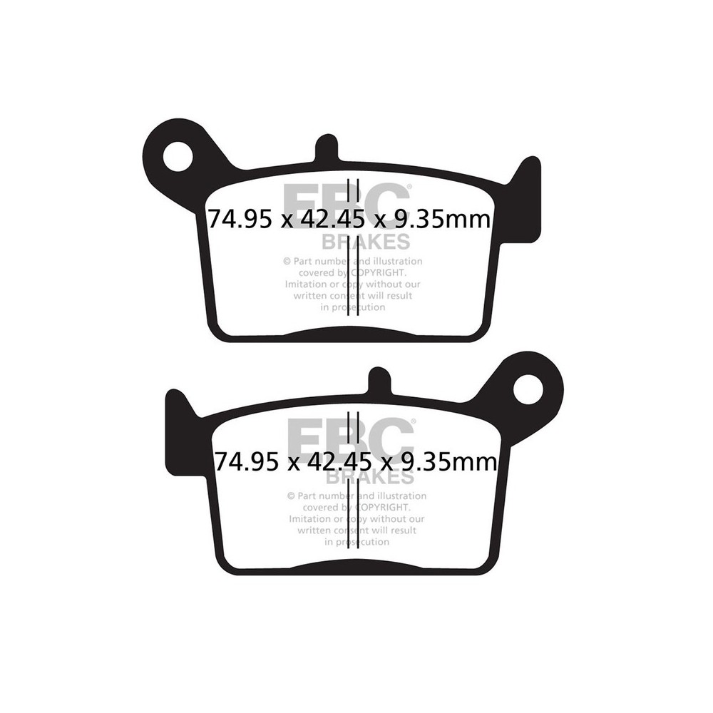 PASTIGLIE R FA697R SWM RS/SM 125 R 18-20 EBC