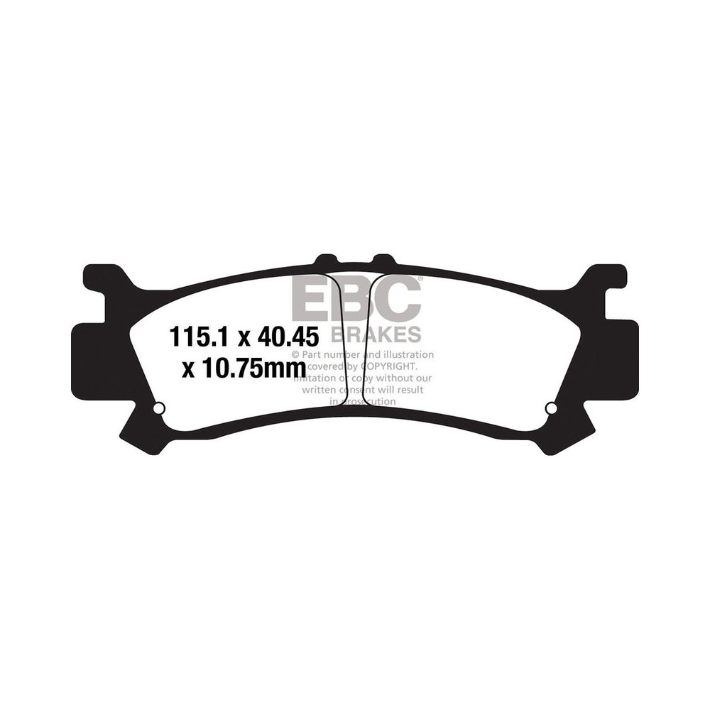 PASTIGLIE R FA702R Honda SXS 1000 M3/M5 Pioneer 16-20 EBC