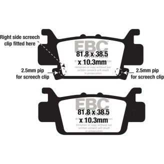 PASTIGLIE R FA704R Honda SXS 1000 M3/M5 Pioneer 16-18 EBC