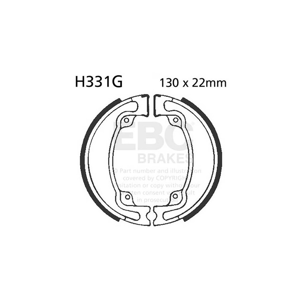 GANASCE HONDA CR 125/250 RD 82-85 SCANALATE  EBC