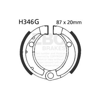 GANASCE HONDA TRX 70 86-87SCANALATE  EBC