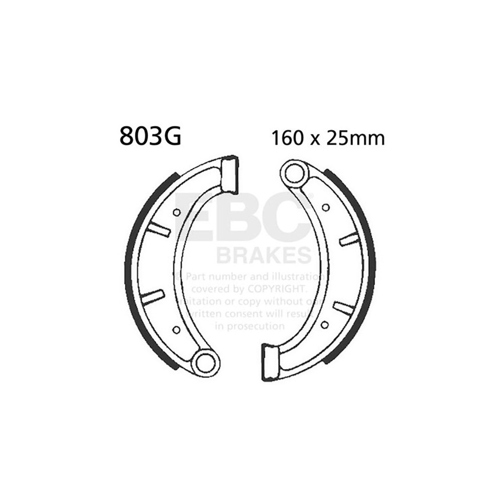 GANASCE HUSQVARNA XC 125/250/500 82-84 SCANALATE  EBC