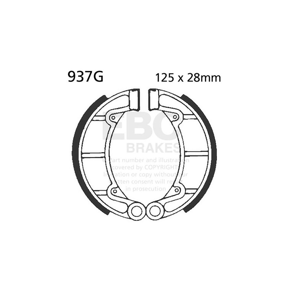 GANASCE HONDA -MONTESA COTA 123/200/242/349 84 SCANALATE  EBC