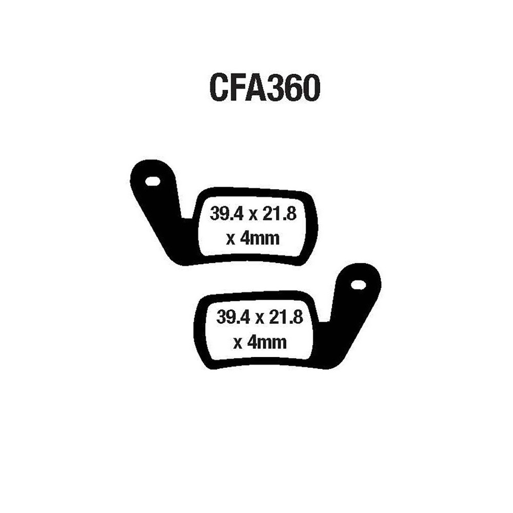 PASTIGLIE MTB CFA360 Mountain Bike EBC