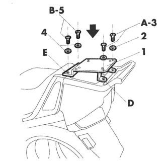 ATTACCO BAULETTO BMW R1100 RT 96-06- K1100 LT 96-05 BMW R1100 RT 96...