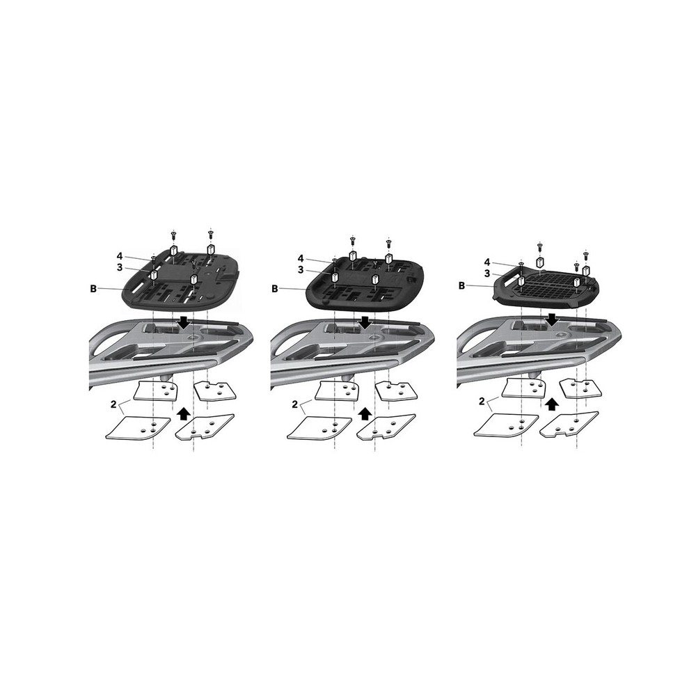 ATTACCO BAULETTO BMW R1200 RT 09-13- K1200 GS 07 K1200 GS 07 SHAD