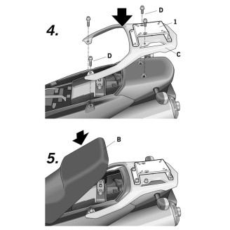 ATTACCO BAULETTO SUZUKI DL V-STROM 650 04-11 Suzuki DL V-Strom 650 ...