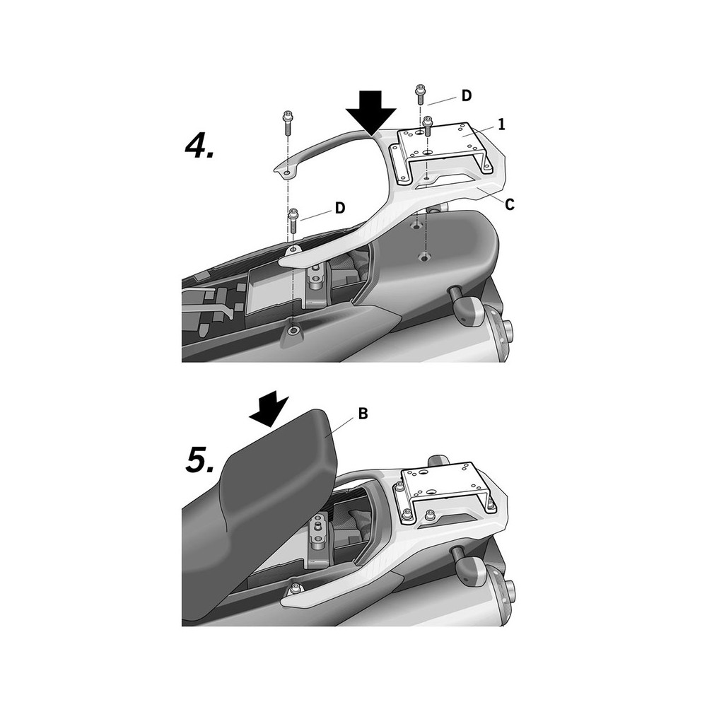 ATTACCO BAULETTO SUZUKI DL V-STROM 650 04-11 Suzuki DL V-Strom 650 ...