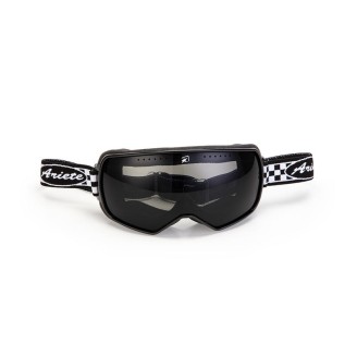 MASCHERA FEATHER LITE NERA ELASTICO NERO BIANCO CHEQUERED  ARIETE