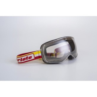 MASCHERA FEATHER CORNICE TRASP. ELASTICO GIALLO COYOTE ROSSO  ARIETE