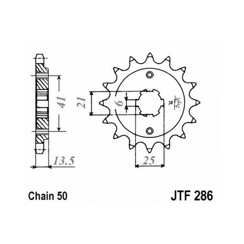 PIGNONE JT 286 z15 Honda VF 500/400 85-87 JT