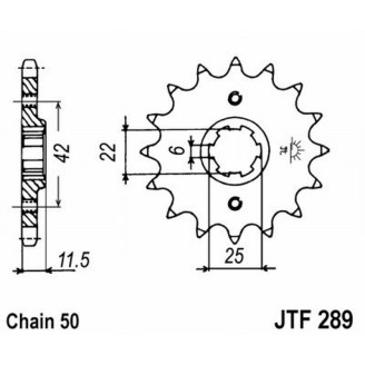 PIGNONE JT 289 z15  JT