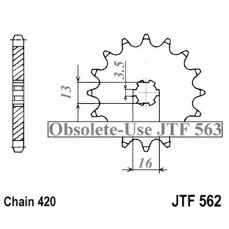 PIGNONE JT 562 z10  JT