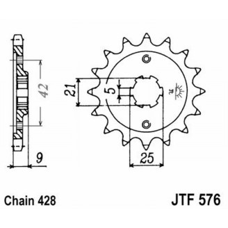 PIGNONE JT 576 z17  JT