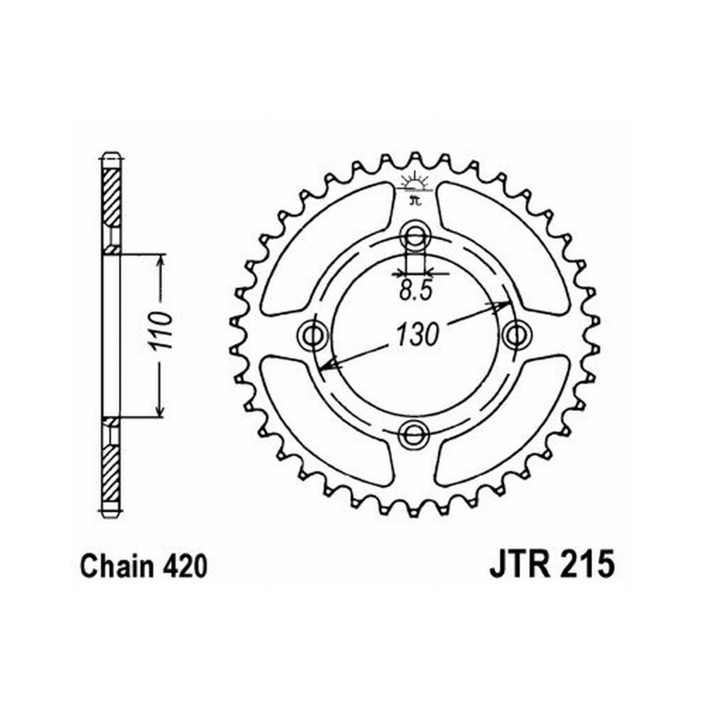 CORONA JT 215 z50 Honda CRF 150R 07-09 JT