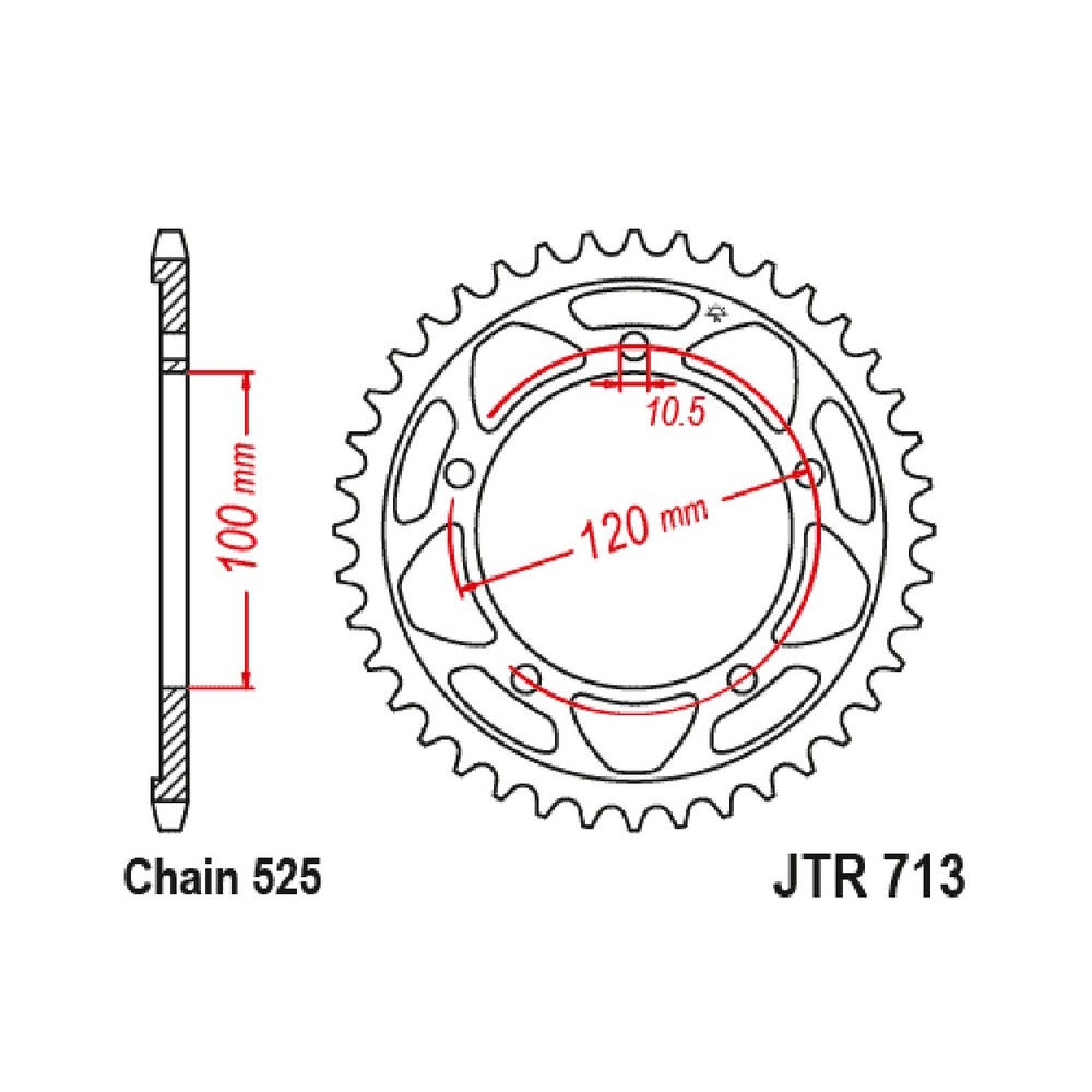 CORONA JT 713 z42 Tuono V4 1000 12-16 JT