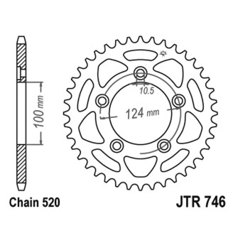 CORONA JT 746 z46 Ducati Monster 821 14-19 JT