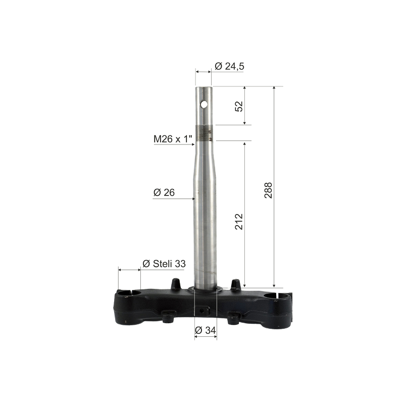 Dirección horquilla delantera RMS Honda Sh 125cc Ie Cabezas de horquilla RMS