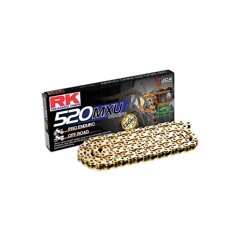 Rk Chain GB520MXU-120 Gold Cl Sprockets RK