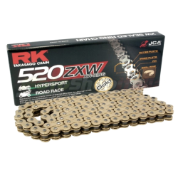Rk Chain 520ZXW-124 Clf Gold Sprockets RK